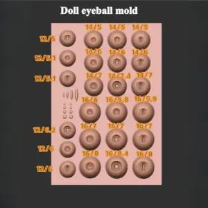 Doll Eyeball Mold for Polymer Clay Projects