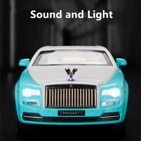 1:32 Scale Turquoise Rolls Royce Wraith Model - Image 3