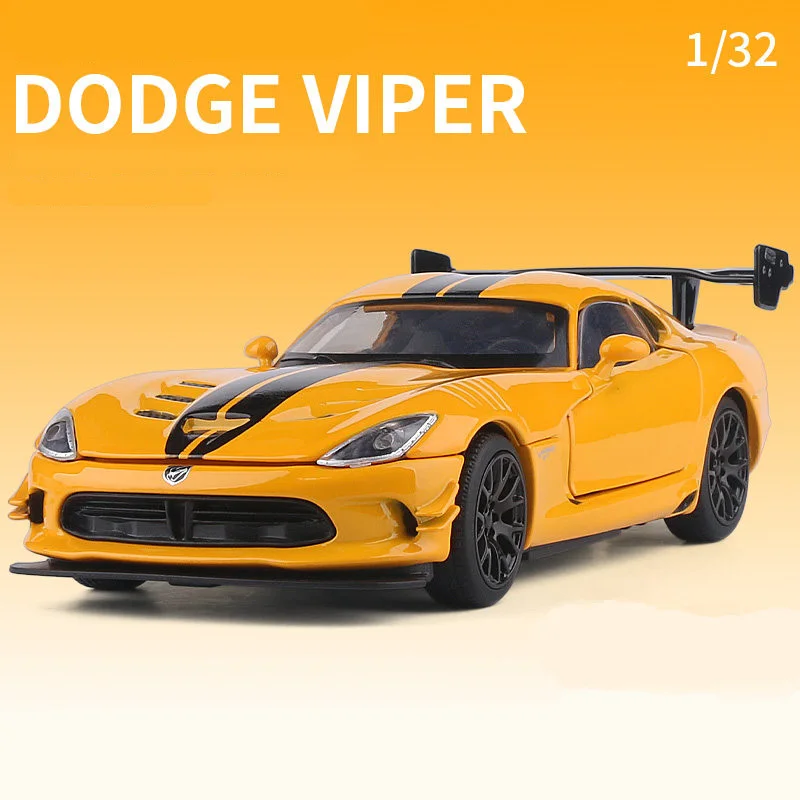 1:32 Scale Silver Dodge Viper ACR SRT Model 8 1:32 Scale Silver Dodge Viper ACR SRT Model - Image 8