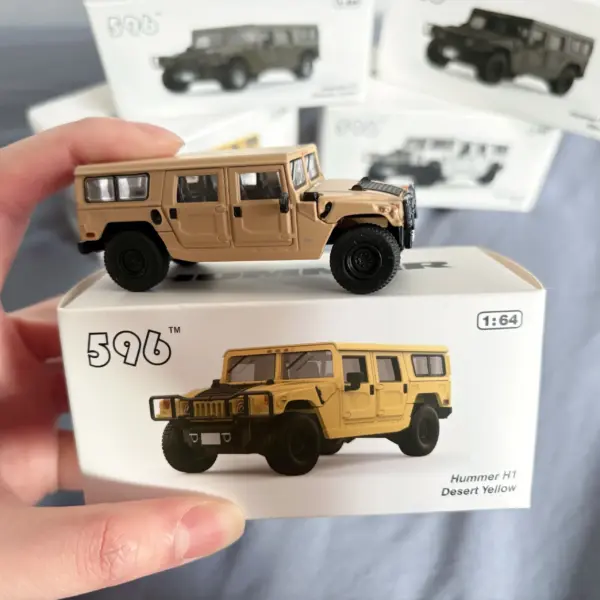 1/64 Scale Gray Hummer H1 Armored Diecast Model - Image 2