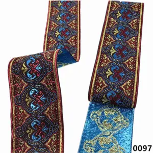 Vibrant 5cm Jacquard Ribbons - 7 Meters 70 Sa6c768ed23334a879cf285d3f45850b0T