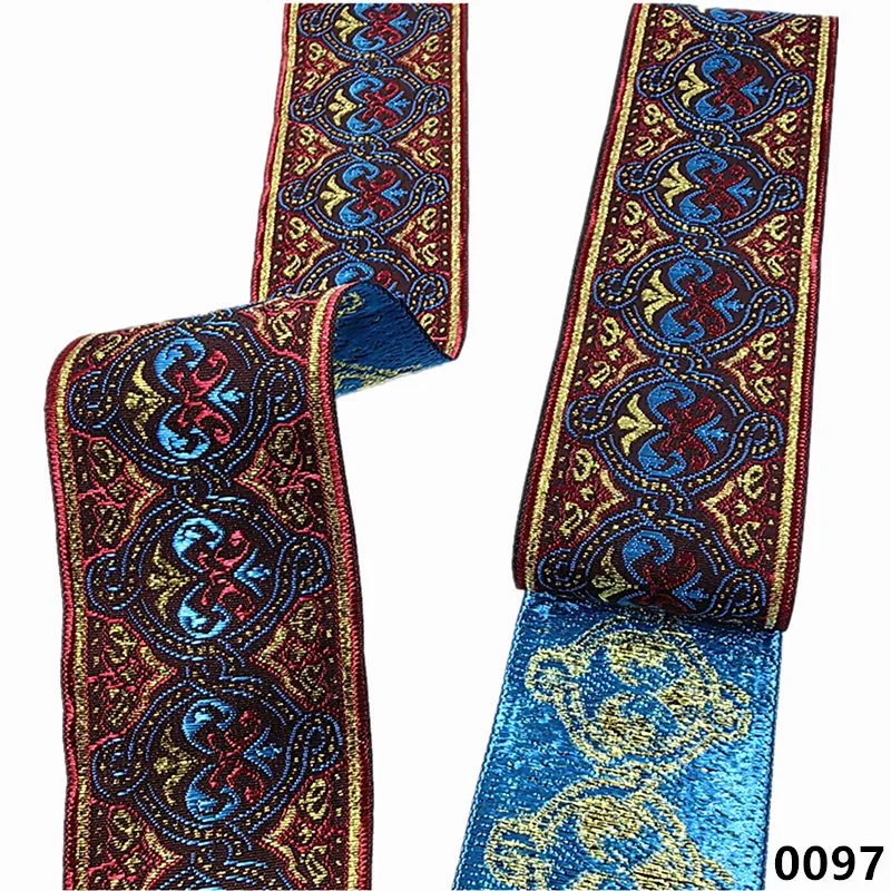 Vibrant 5cm Jacquard Ribbons - 7 Meters 13 Vibrant 5cm Jacquard Ribbons - 7 Meters - Image 13