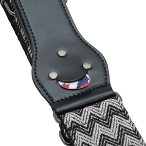 Herringbone Pattern Electric Guitar Strap 6 Sa6d27bad8b9c409d97348448847bc2f9S 2