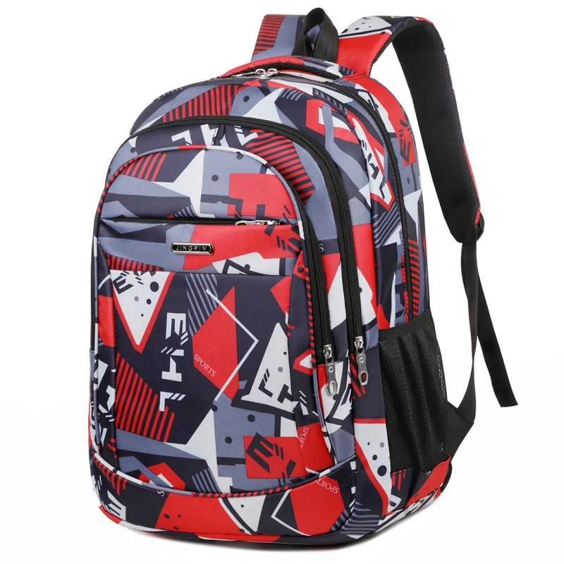 Vibrant 16-Inch Laptop Backpack with Geometric Pattern 8 Vibrant 16-Inch Laptop Backpack with Geometric Pattern - Image 8