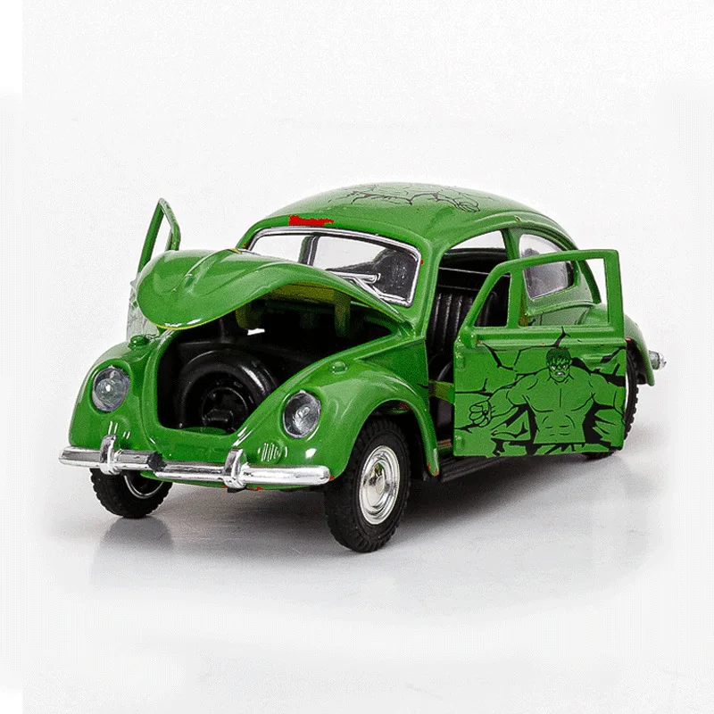 Vibrant Red Diecast Vintage Car Model 6 Vibrant Red Diecast Vintage Car Model - Image 6