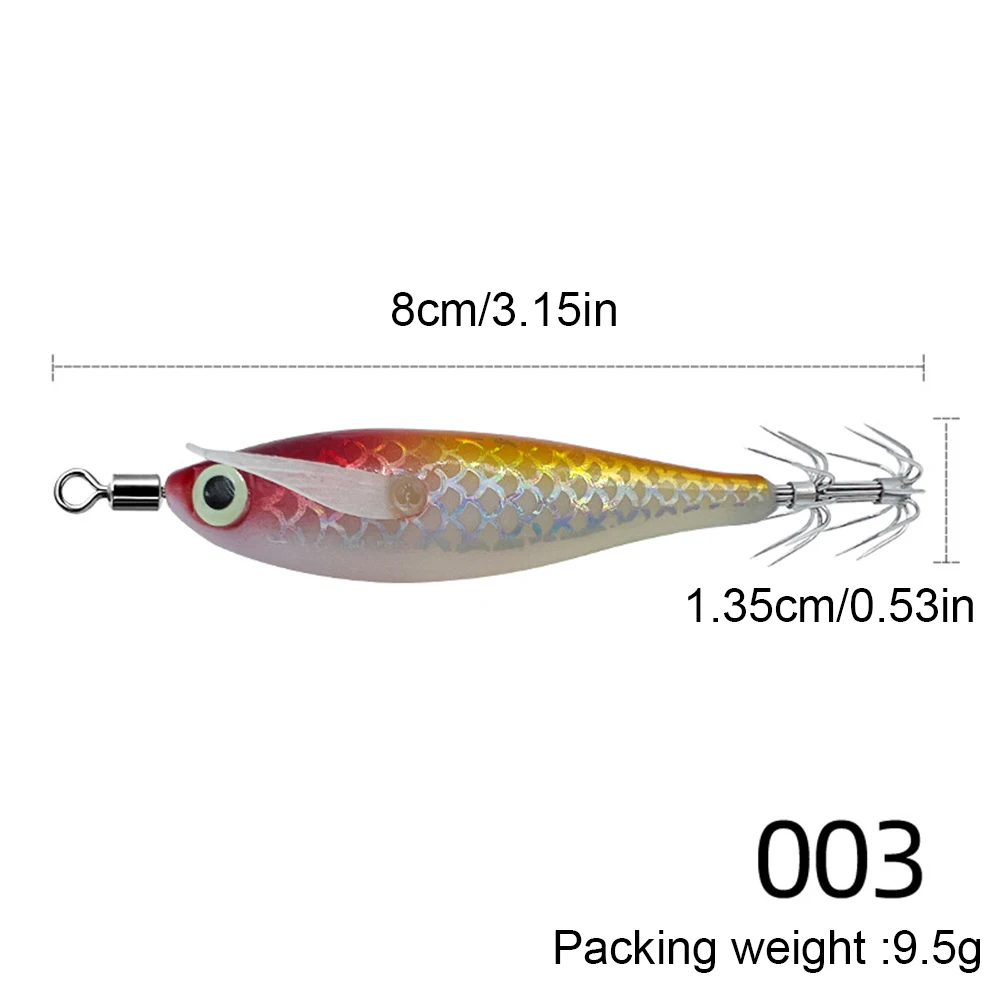 Luminous Squid Fishing Lure 8cm for Anglers 13 Luminous Squid Fishing Lure 8cm for Anglers - Image 13