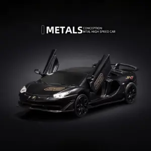 1:32 LP770 Diecast Lamborghini Aventador SVJ Car 40 Sa972fbbe091f4e46be1bd946a4faf66bX 1