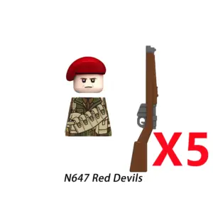 MOC British WWII Soldier Building Blocks Set