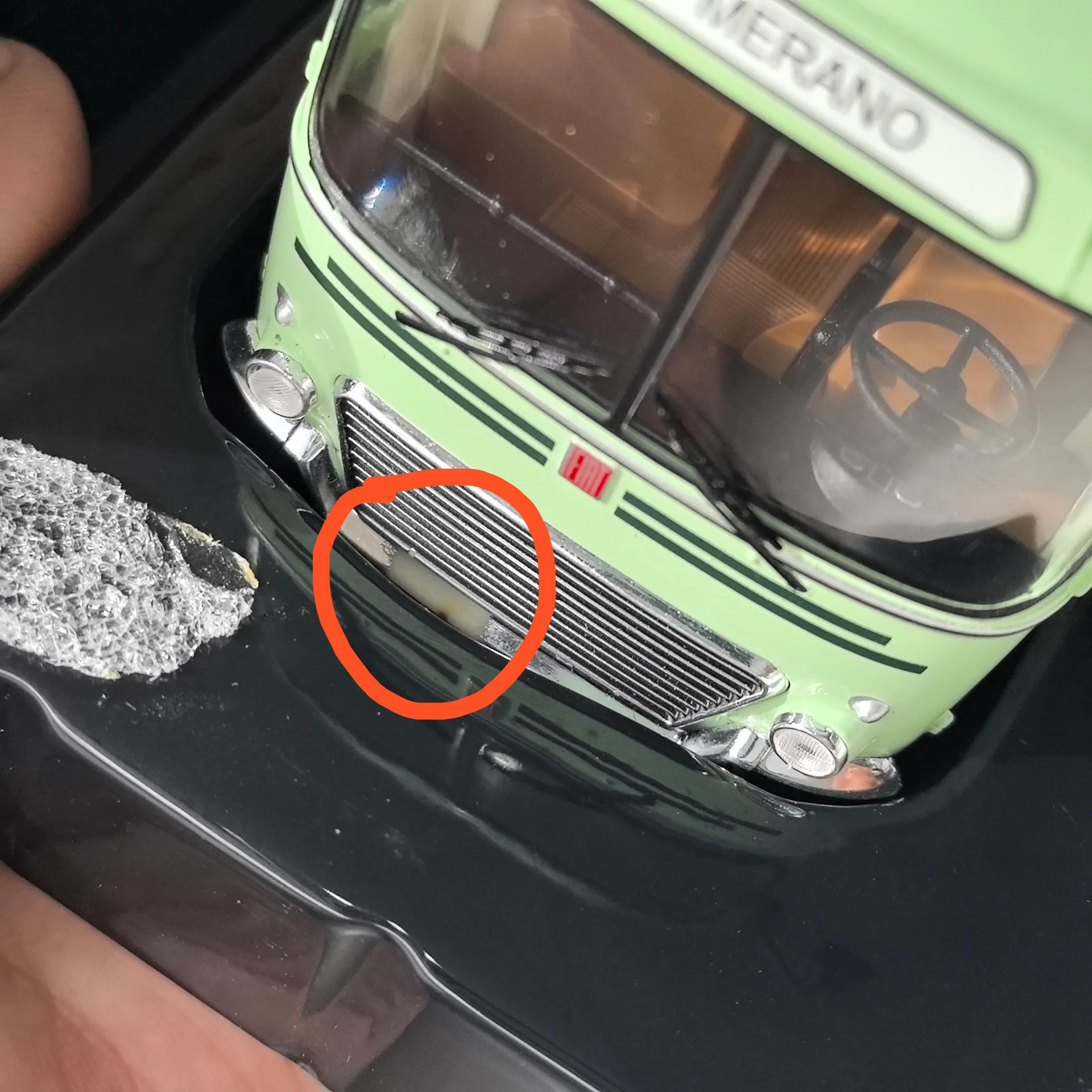 Diecast IXO 1/43 Mint Green Fiat 306-3 Bus 5 Diecast IXO 1/43 Mint Green Fiat 306-3 Bus - Image 5