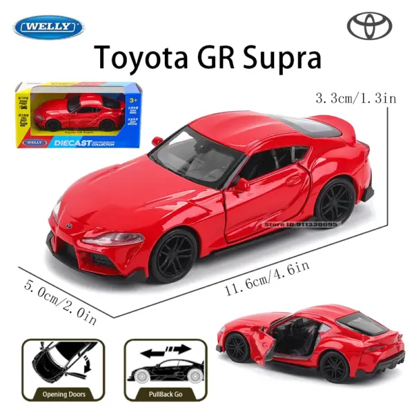 WELLY 5-Inch Die-Cast Mercedes-AMG GT R Model - Image 9