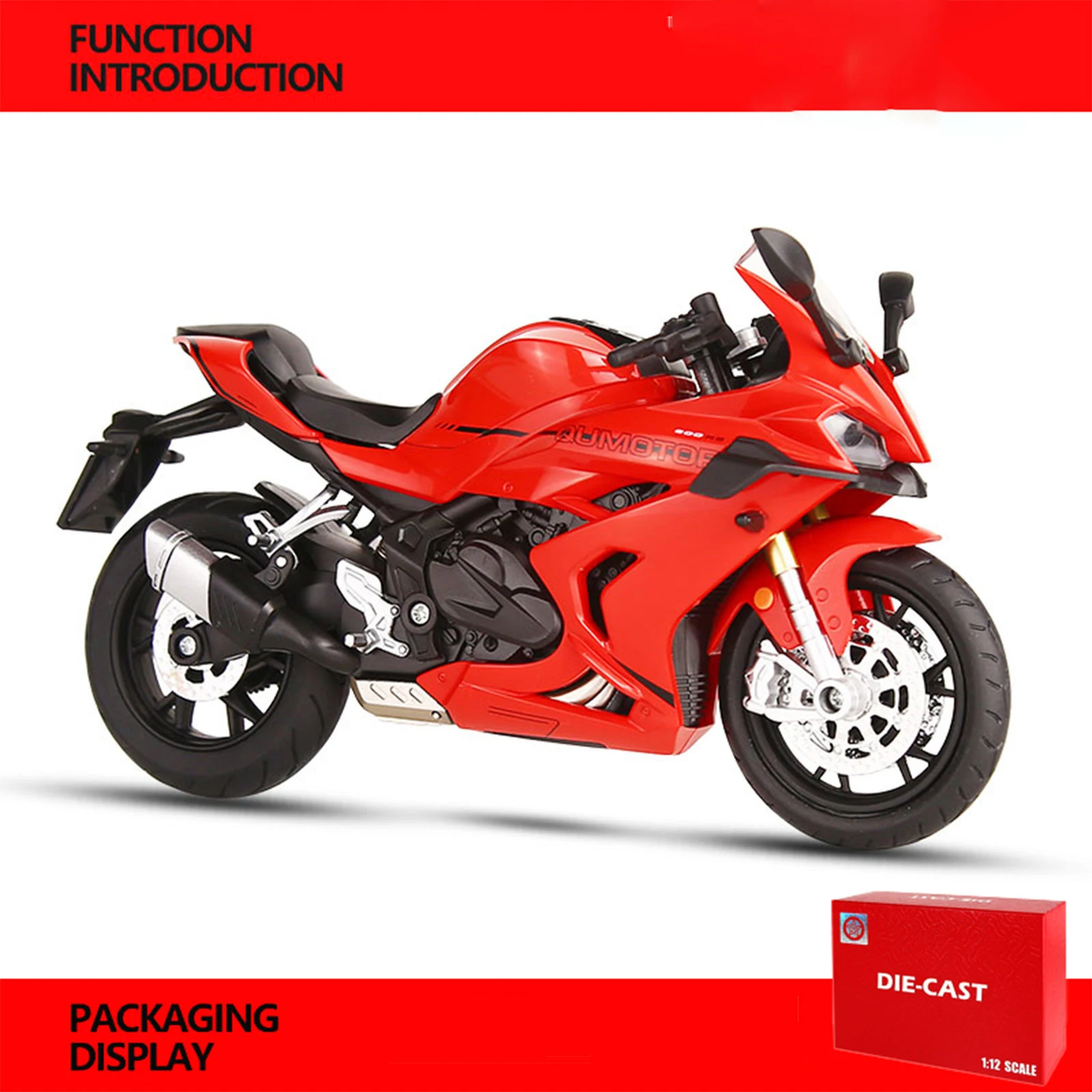 1:12 Scale QJmotor SAI 600RS Diecast Motorcycle 10 1:12 Scale QJmotor SAI 600RS Diecast Motorcycle - Image 10