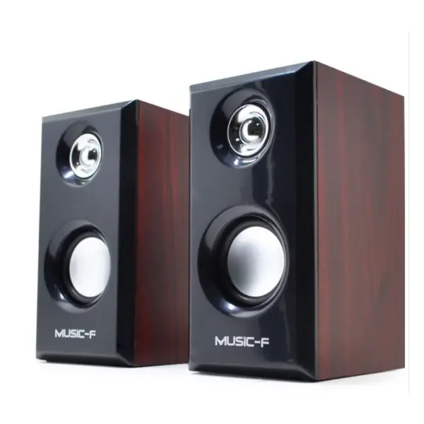 Wooden Speakers with USB and 3.5mm Input - Image 8