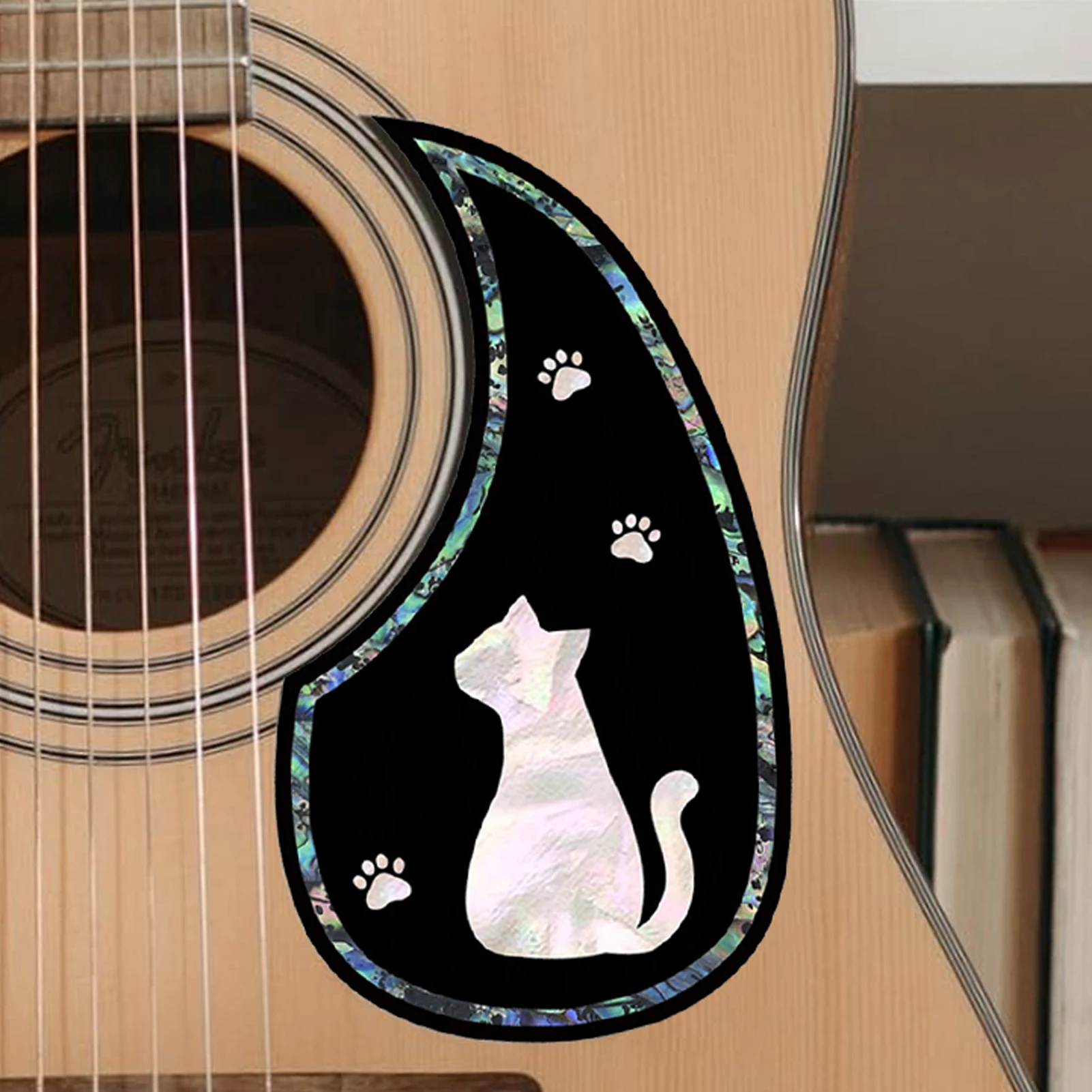 Acoustic Guitar Pickguard Set with Floral Designs 4 Acoustic Guitar Pickguard Set with Floral Designs - Image 4