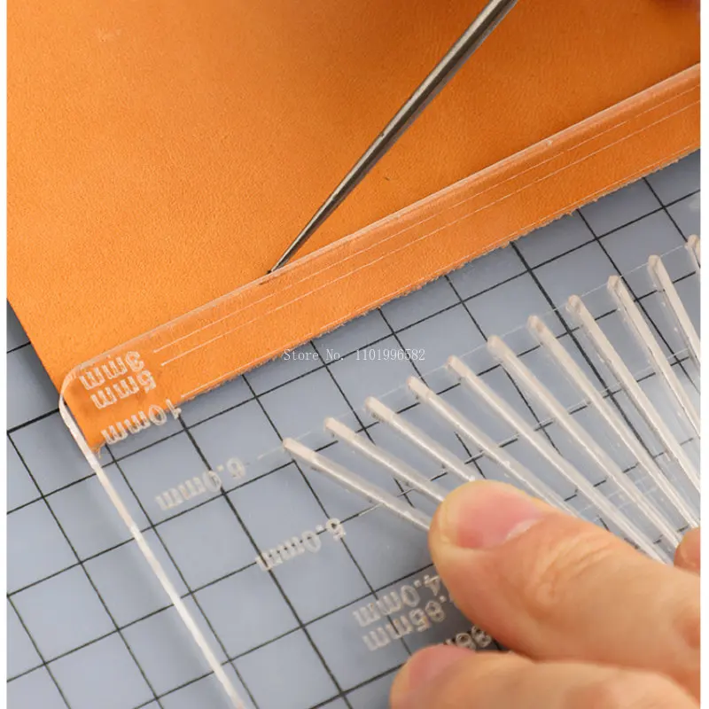 Leather Cutting Hole Position Adjustment Ruler 4 Leather Cutting Hole Position Adjustment Ruler - Image 4