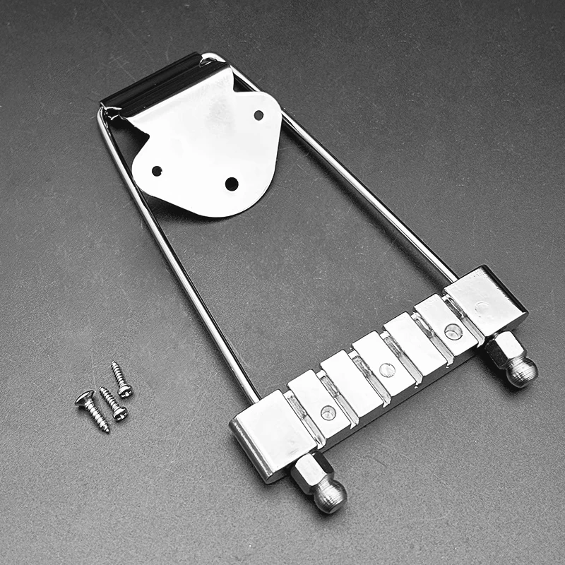 6-String Jazz Archtop Guitar Tailpiece in Metal 8 6-String Jazz Archtop Guitar Tailpiece in Metal - Image 8