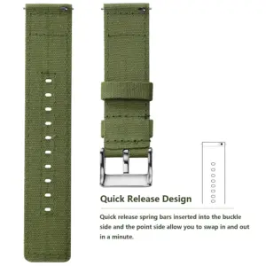 SAMCO Canvas Quick Release Watch Band 22mm 11 Sabfb55a0c4c24dc1bbd144a1c5e57349b 10