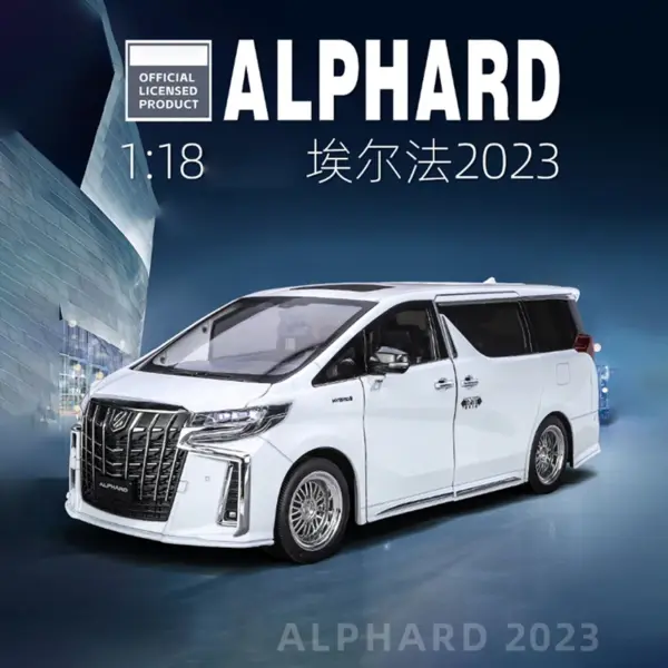 1/18 Scale Diecast Alphard MPV Model Car - Image 2
