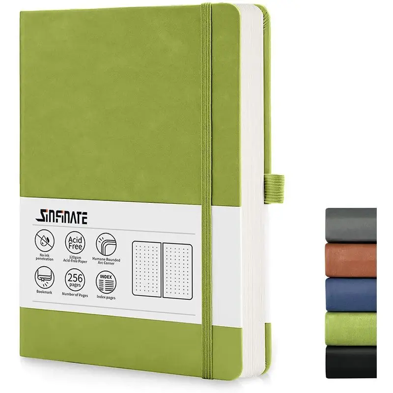 A5 Dotted Notebook with PU Leather Cover 10 A5 Dotted Notebook with PU Leather Cover - Image 10