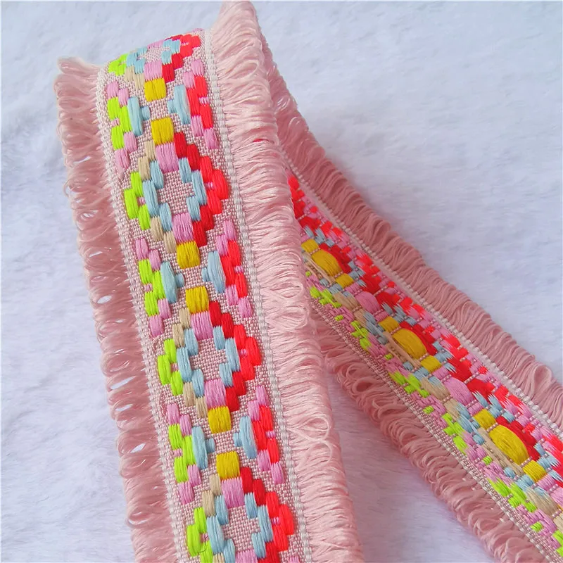 Colorful Jacquard Lace Ribbon 4.3cm x 2 Yards 13 Colorful Jacquard Lace Ribbon 4.3cm x 2 Yards - Image 13
