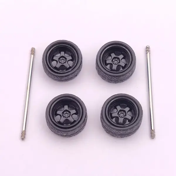 Custom 1:64 Scale Model Car Wheels Set - Image 25