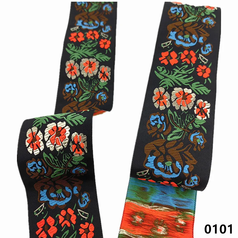 Vibrant 5cm Jacquard Ribbons - 7 Meters 26 Vibrant 5cm Jacquard Ribbons - 7 Meters - Image 26