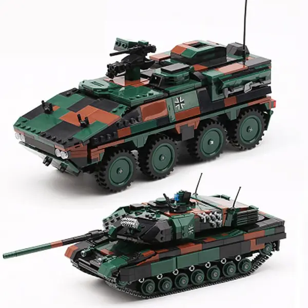 Military Armored Truck Building Block Set 411PCS - Image 2