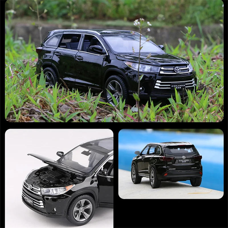 1:32 Scale White Toyota Highlander Diecast Model 6 1:32 Scale White Toyota Highlander Diecast Model - Image 6