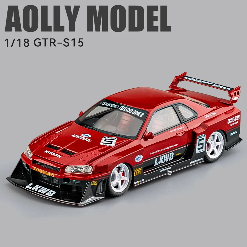Nissan GTR R34 Skylin S15 LBWK Diecast Model 7 Nissan GTR R34 Skylin S15 LBWK Diecast Model - Image 7
