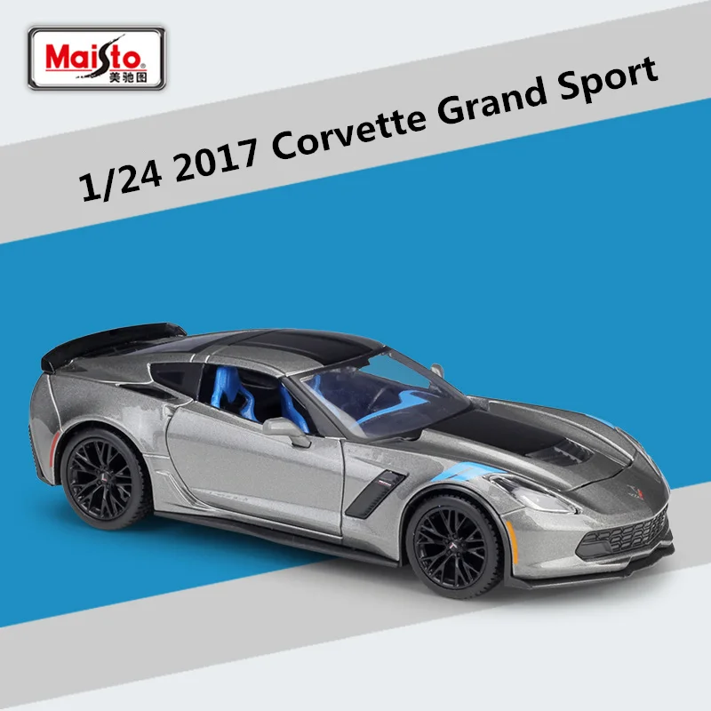 1:24 Maisto Chevrolet 2017 Corvette Model Car 6 1:24 Maisto Chevrolet 2017 Corvette Model Car - Image 6