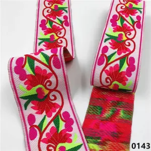 Vibrant 5cm Jacquard Ribbons - 7 Meters 99 Saeea216e65a3457a8bc3e9b3fa506357D