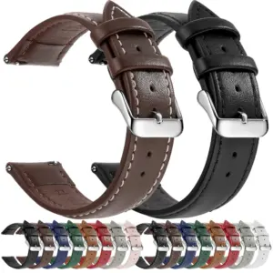 Genuine Leather Watch Band for Samsung & Garmin 8 Saef1543eda424b45954158f7843a9238h 50