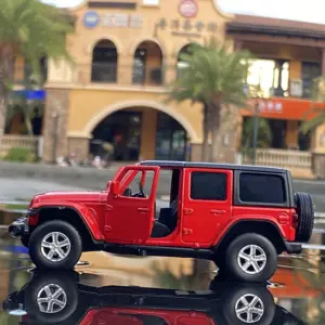1/36 Red Jeep Wrangler Rubicon Diecast Model 16 Saef964deed264514b26b37034b1345c6z