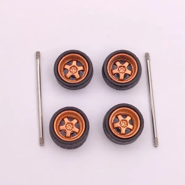 Custom 1:64 Scale Model Car Wheels Set - Image 23