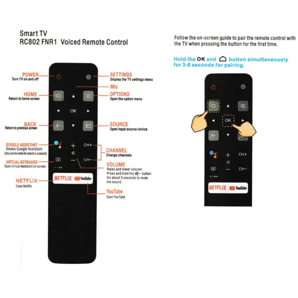 TCL Universal Bluetooth Remote Control RC802V - Image 6