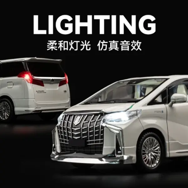 1/18 Scale Diecast Alphard MPV Model Car - Image 3
