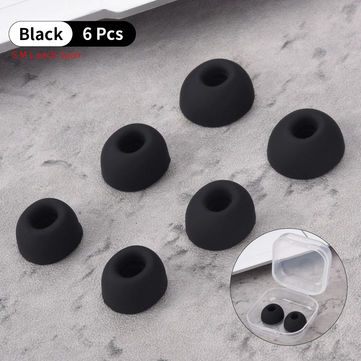Silicone Ear Tips for Lenovo GM2 Pro LP5 TWS 8 Silicone Ear Tips for Lenovo GM2 Pro LP5 TWS - Image 8