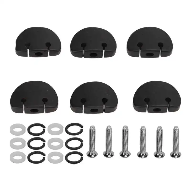 Ebony Guitar Tuning Peg Button Set of 6 7 Ebony Guitar Tuning Peg Button Set of 6 - Image 7