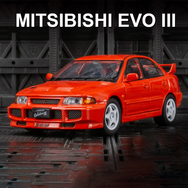 1:32 Scale Yellow Diecast Mitsubishi Lancer Evo III 8 1:32 Scale Yellow Diecast Mitsubishi Lancer Evo III - Image 8