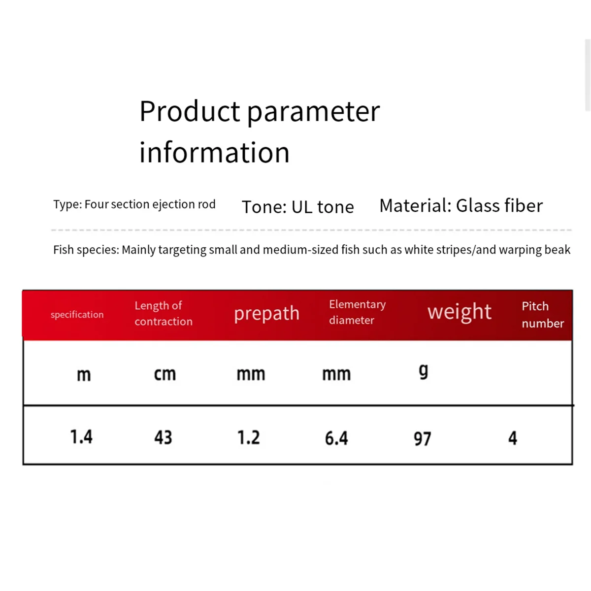 Ultralight Carbon Fiber Fishing Rod Orange White 5 Ultralight Carbon Fiber Fishing Rod Orange White - Image 5