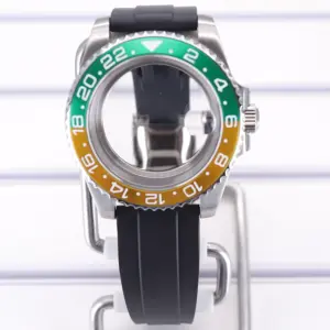 40mm Waterproof Watch Case with Rubber Strap 51 Sb0ee78dd454d4fd19ba6248ff6555eac0