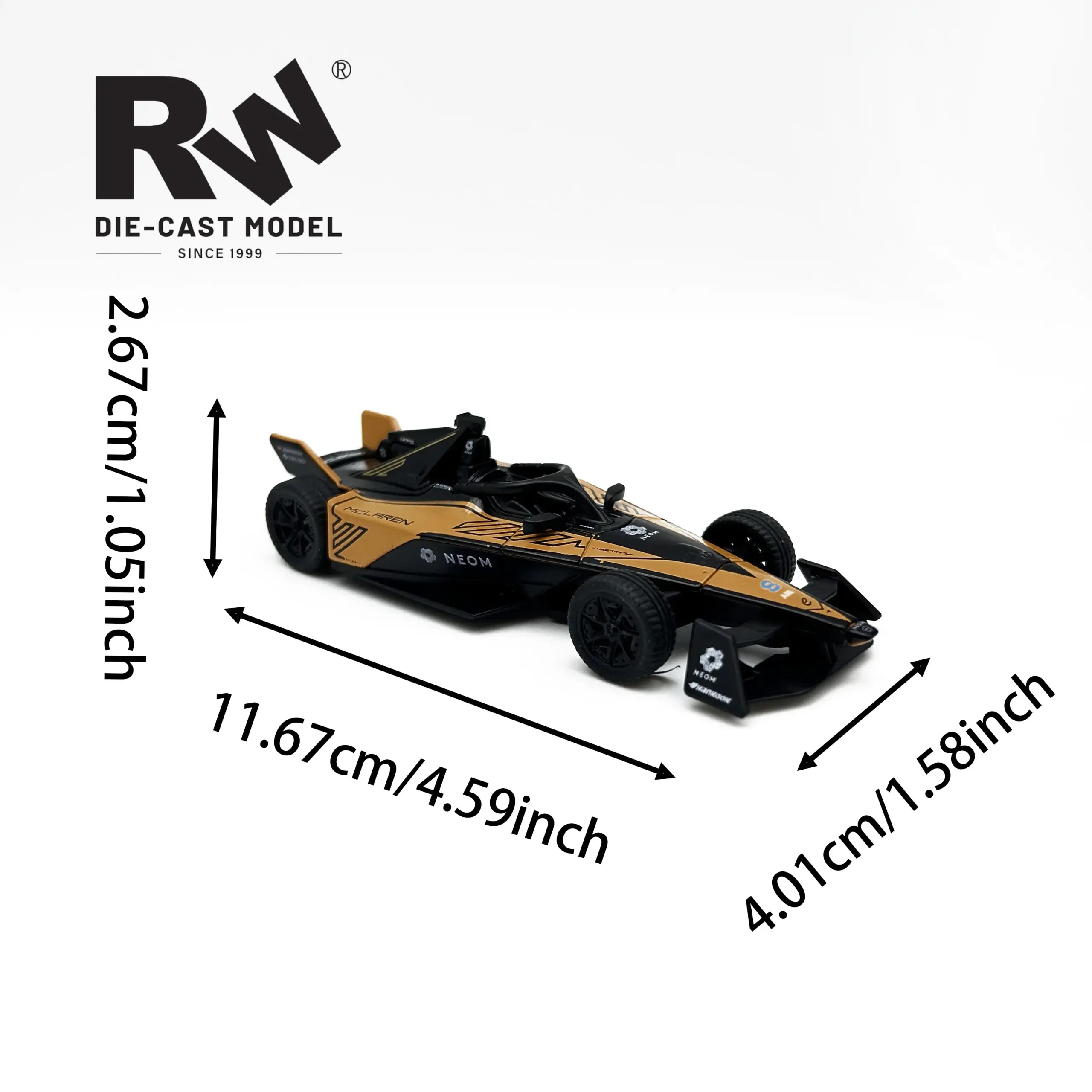 McLaren Formula Car Die-Cast Model 1:24 Scale 4 McLaren Formula Car Die-Cast Model 1:24 Scale - Image 4