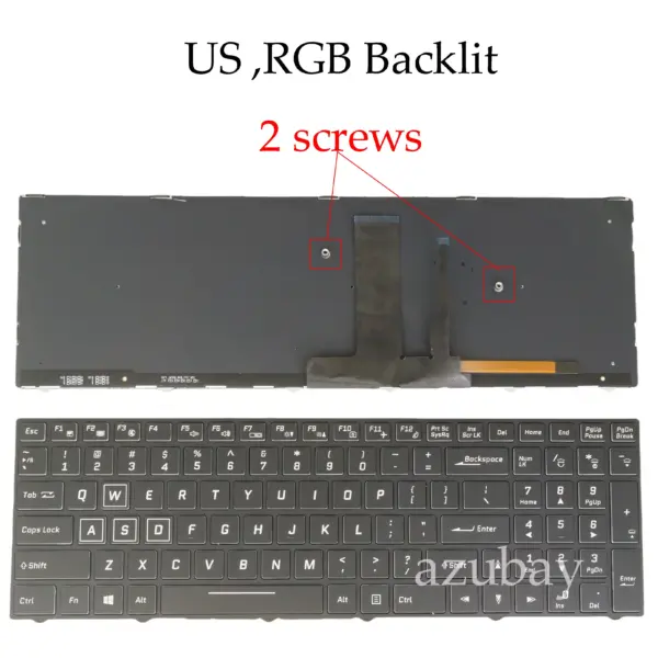RGB Backlit Keyboard for Clevo N950TP6 N957TP6 - Image 7