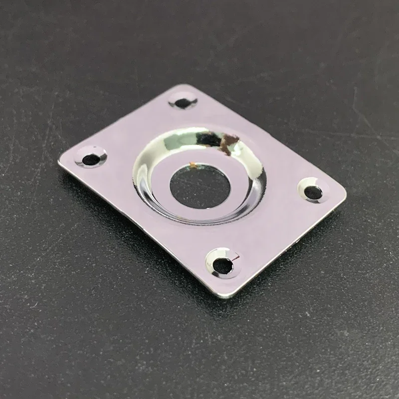 Set of 4 Metal Jack Plates for Bass Guitars 4 Set of 4 Metal Jack Plates for Bass Guitars - Image 4