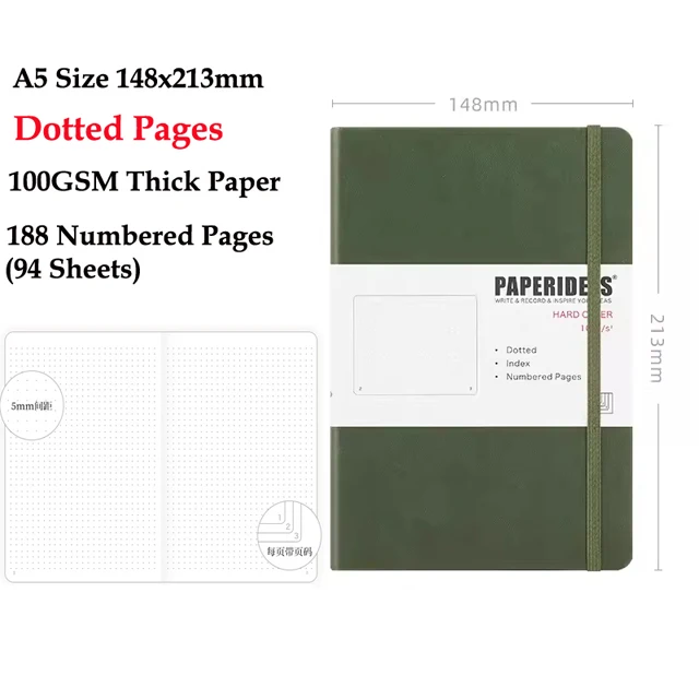 23 Colors A5 Dotted Notebook Journal 23 23 Colors A5 Dotted Notebook Journal - Image 23