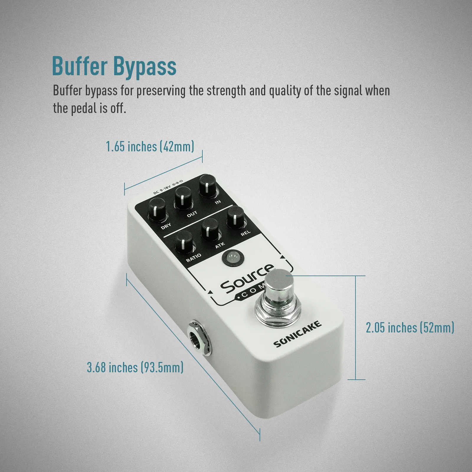 SONICAKE QSS-27 Source Compressor Pedal 5 SONICAKE QSS-27 Source Compressor Pedal - Image 5