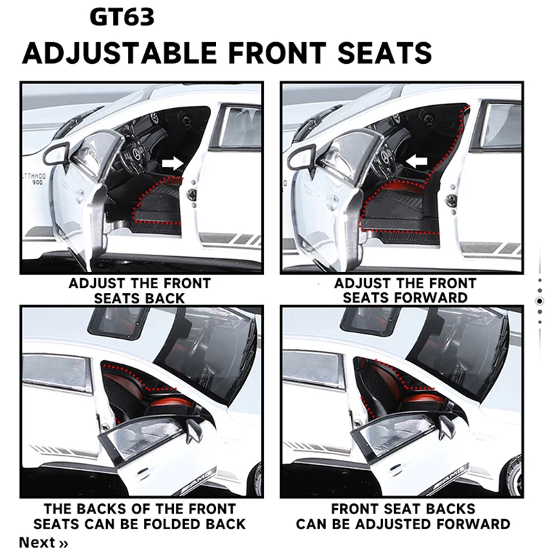 1:24 Mercedes-AMG GT63 Diecast Model Car 3 1:24 Mercedes-AMG GT63 Diecast Model Car - Image 3