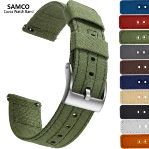 SAMCO Canvas Quick Release Watch Band 20mm 22mm 8 Sb48a7d6664214133af342cdd47d5a2b1l 12