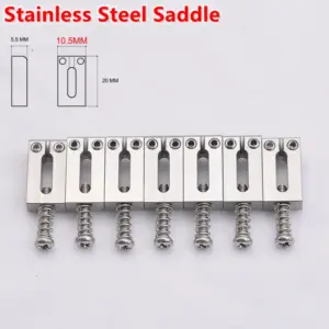 Premium Electric Guitar Bridge with Saddles 65 Sb495aef39b6548729df345dd0cbfe069v