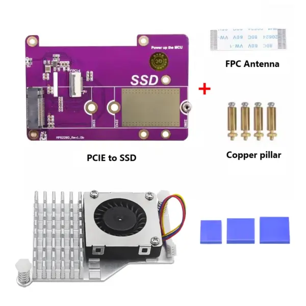 Raspberry Pi 5 PCIe to M.2 NVMe SSD Adapter - Image 10
