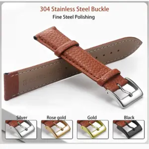 Genuine Leather Watch Band in Rich Red 9 Sb552502597274a5183a88891de74e7e1L 4